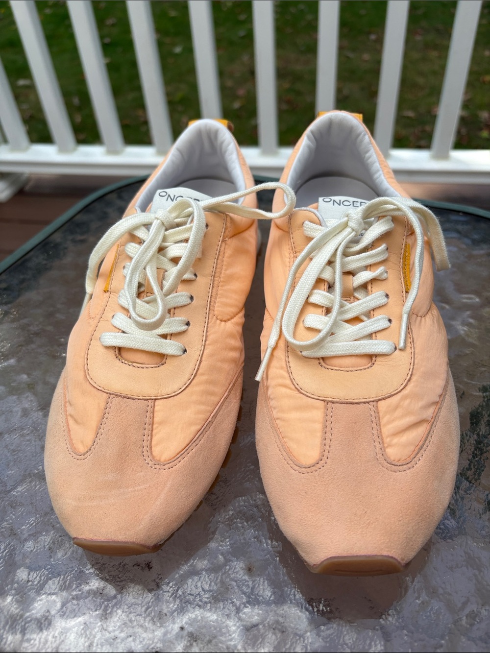 ✨ ONCEPT ✨ NEW Travelist SP21 Tokyo Sneaker In Tender Peach Nylon Suede Size 7.5
